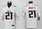 Women Nike Atlanta Falcons 21 Gurley II White Limited Jersey
